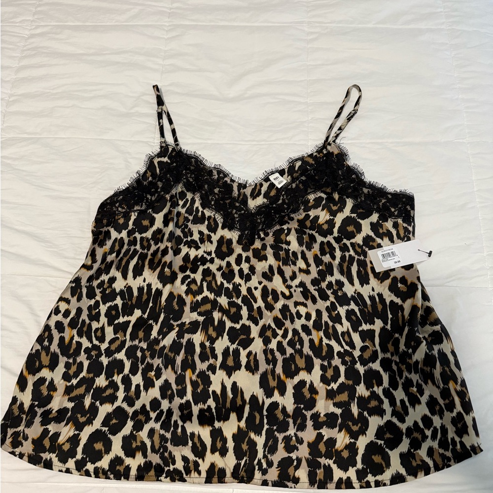Nordstrom Animal Print Lace Cami